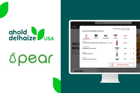Ahold Delhaize USA 扩展全渠道购物能力,携手 Pear Commerce 打通非自有网站购物车